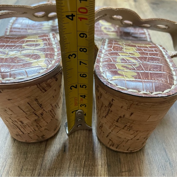 Sam Edelman Brown Wedge sandals 7.5 womens. In Great Condition. - Picture 8 of 8